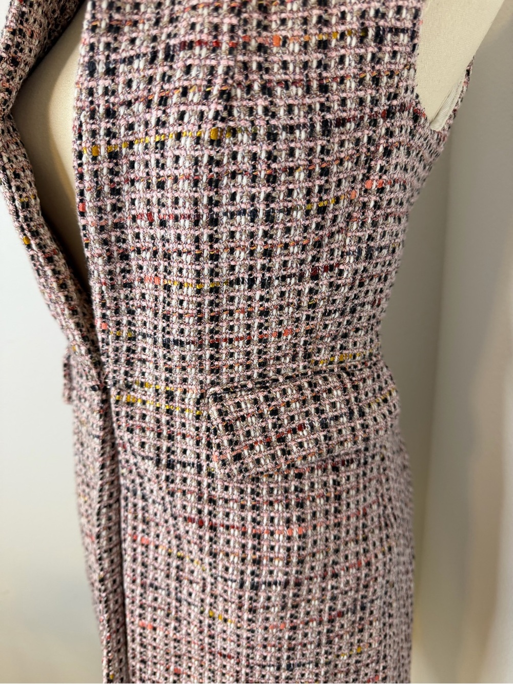 Zara Pink Tweed Sweater Vest Size XS - Picture 3 of 9